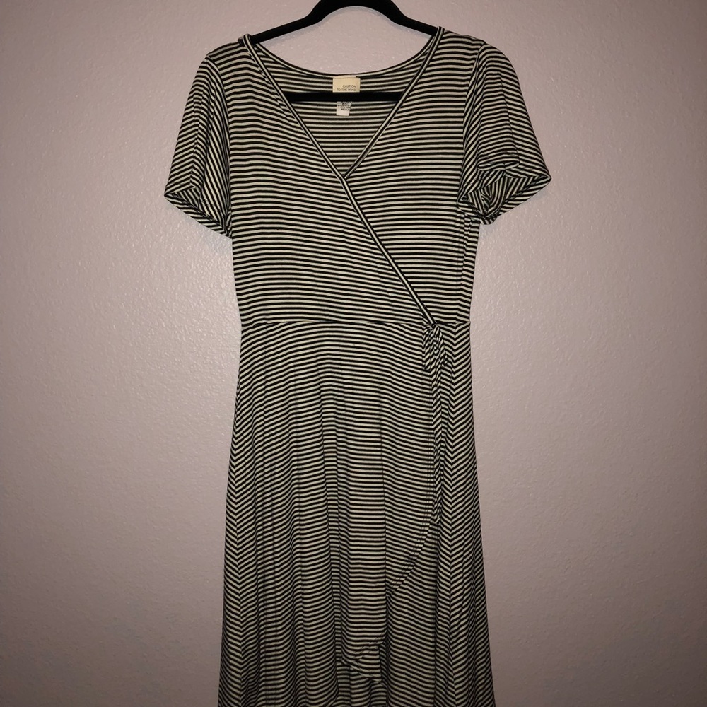 Striped Dress- Tea Length